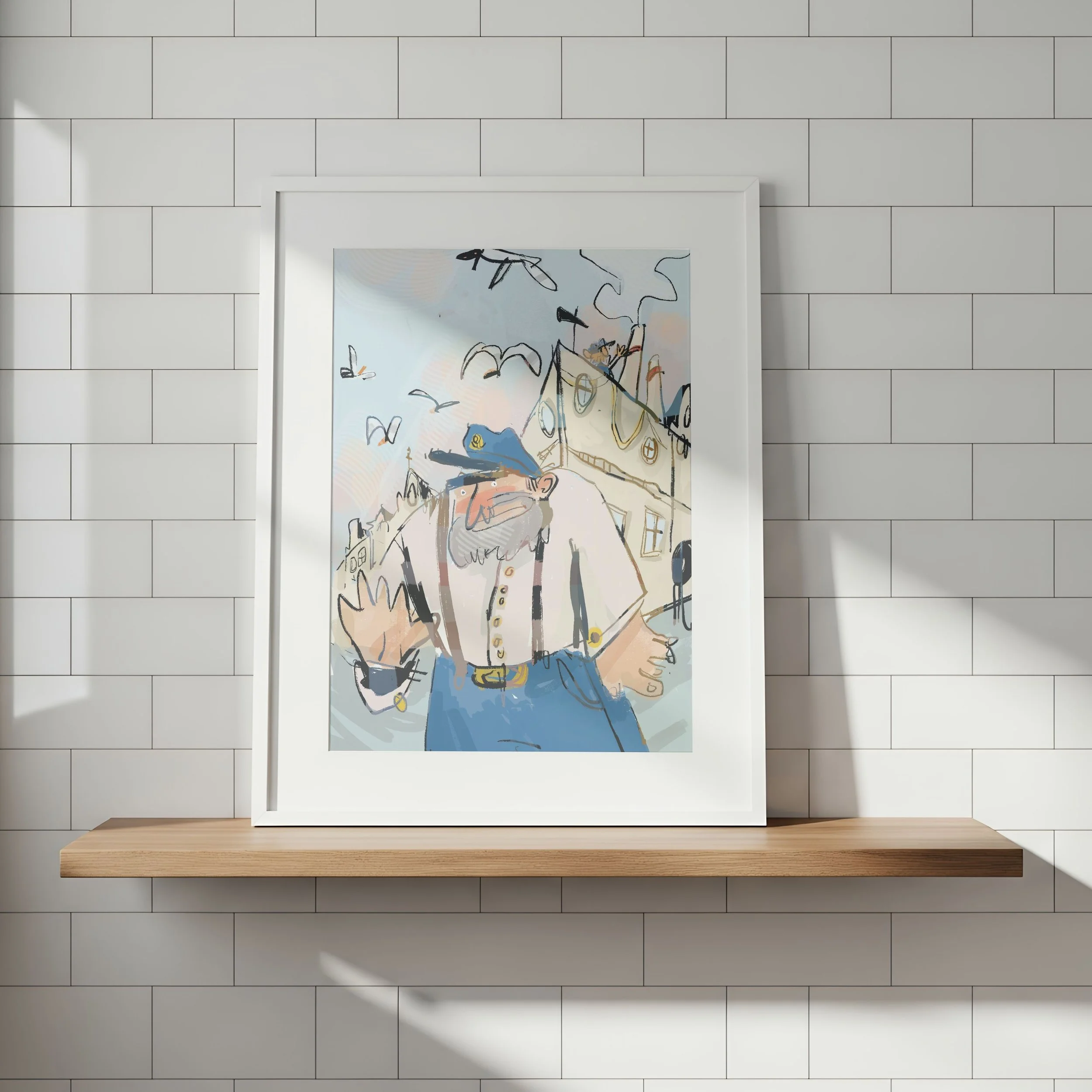 Ahoy Captain Art Print