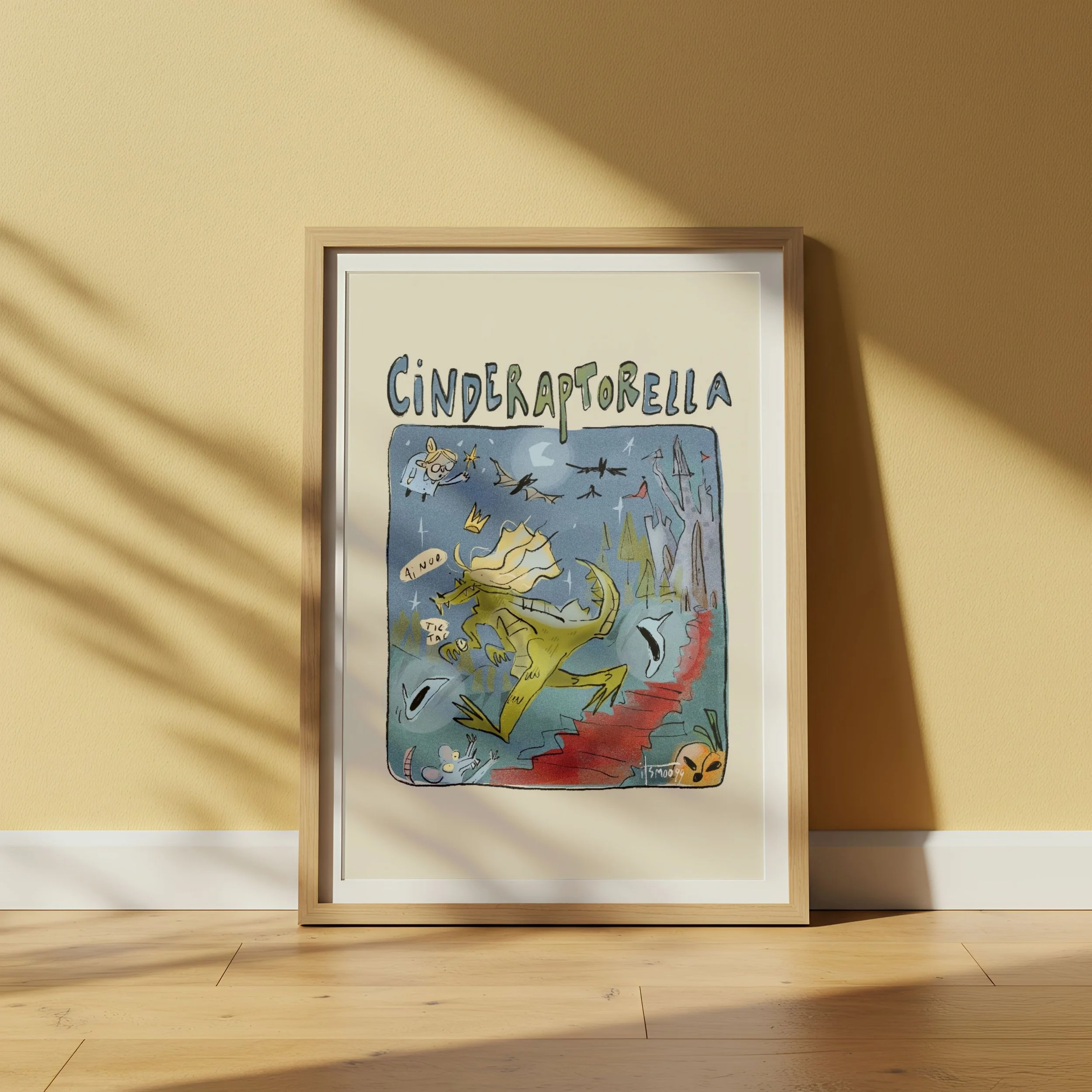 Cinderaptorella Fairytale - Art Print