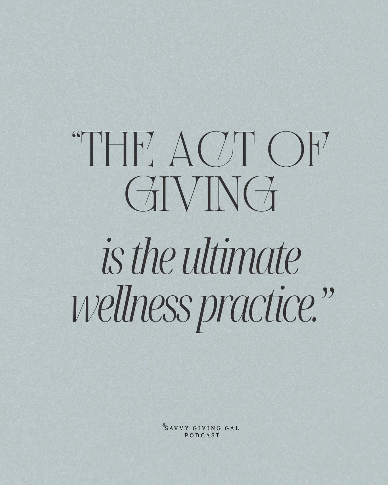 Giving is the ultimate wellness tip. 💛

When we give, we don&rsquo;t just change someone else&rsquo;s day &mdash; we change our own health and happiness too.

✨ Tip 1: Give your time. Volunteering or helping a neighbor releases feel-good hormones th