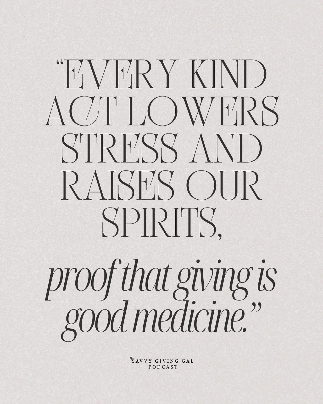 Check out The Savvy Giving Gal Podcast wherever you listen to your podcast! 

This is a podcast that explores how giving back doesn&rsquo;t just improve our communities &hellip; it actually imporvces your health and happiness too.