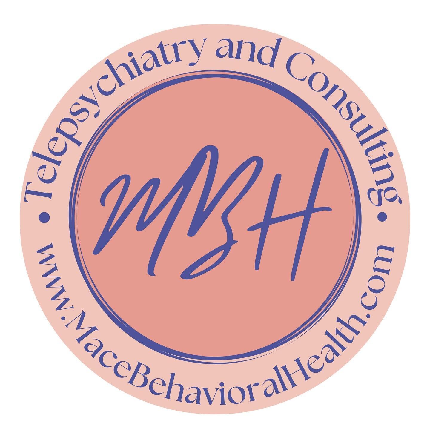 Accepting new clients! Mace Behavioral Health :: Integrative telepsychiatry and consulting in Massachusetts. Click the link in bio to schedule a free 15-minute phone call! 

#mentalhealthawareness #psychiatry #mentalhealth #telepsychiatry #PMHNP #Mas
