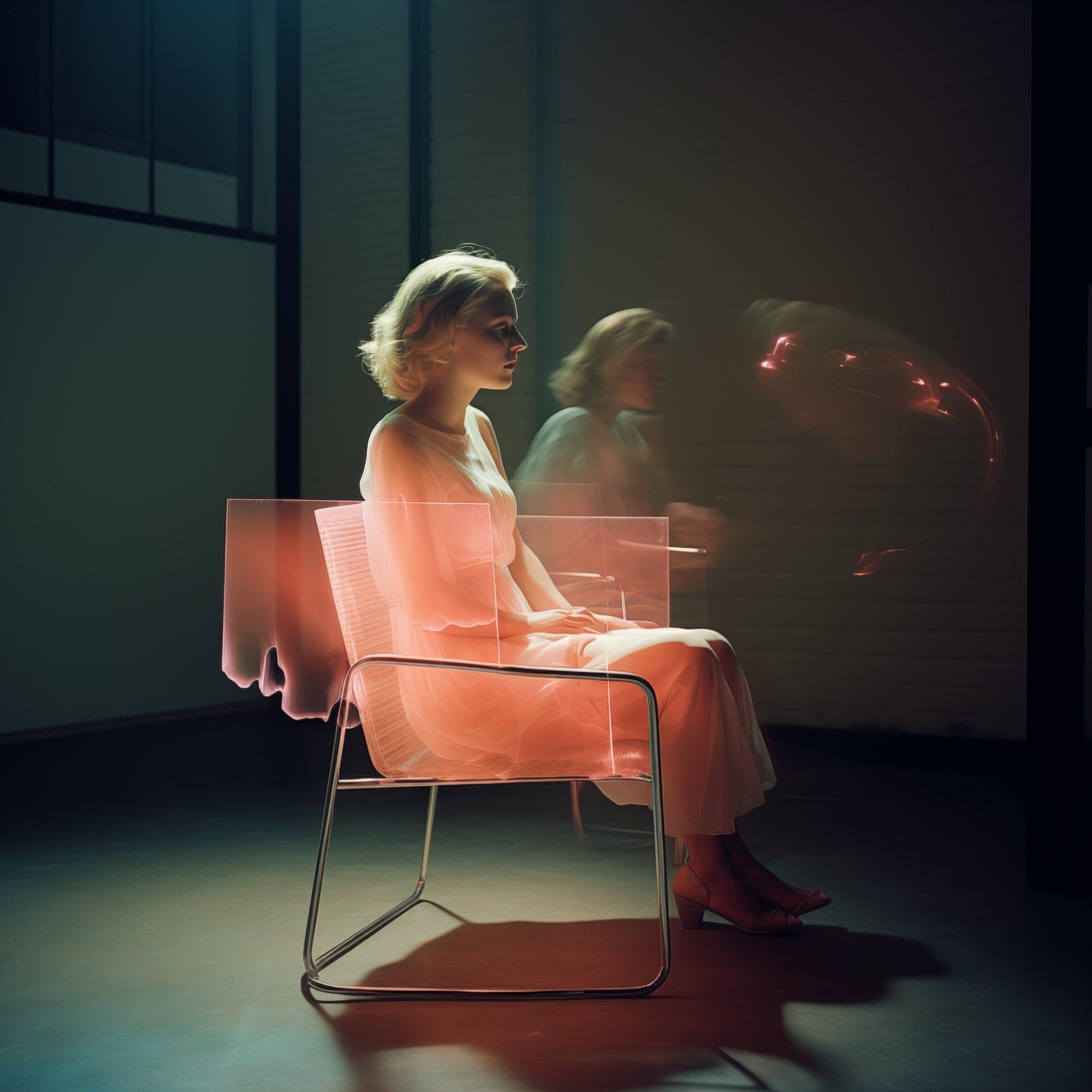 Seated Woman (2024)  
FineArt print on Hahnemühle Baryta   
30 × 30 cm · Edition of 10 + 2AP