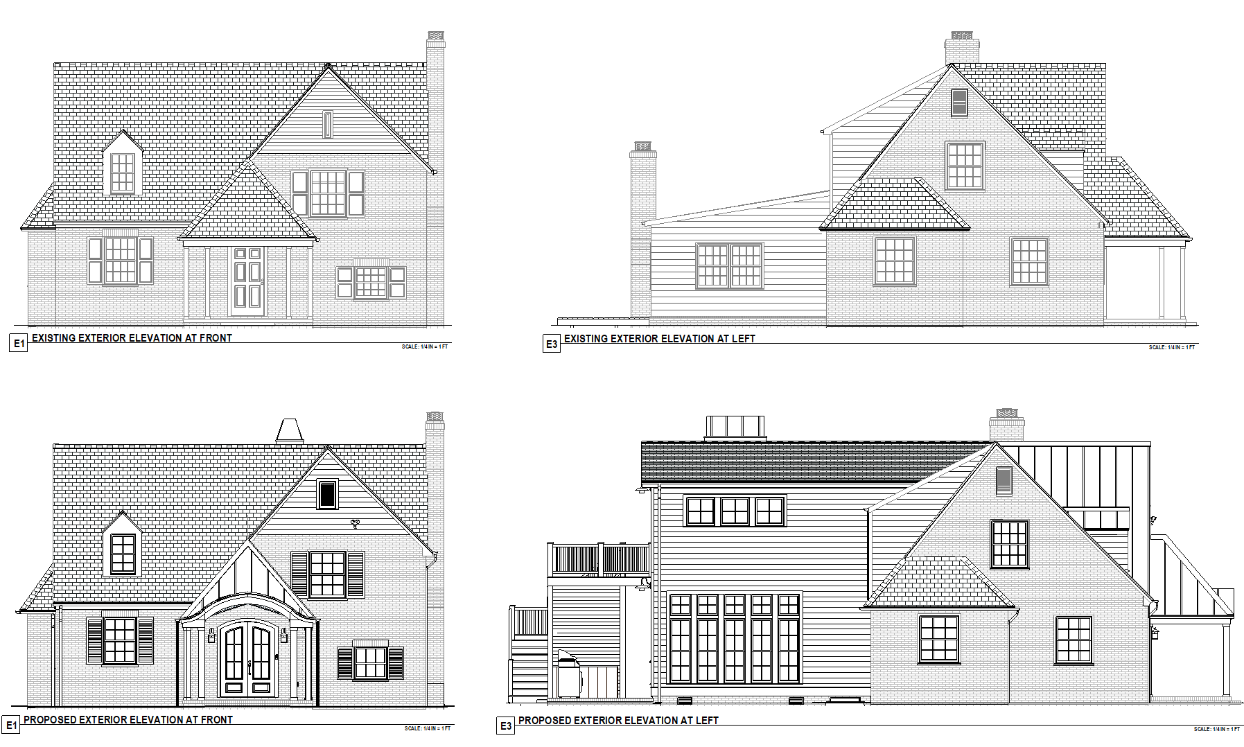 Existing & Proposed Elevations - Front & Left.png