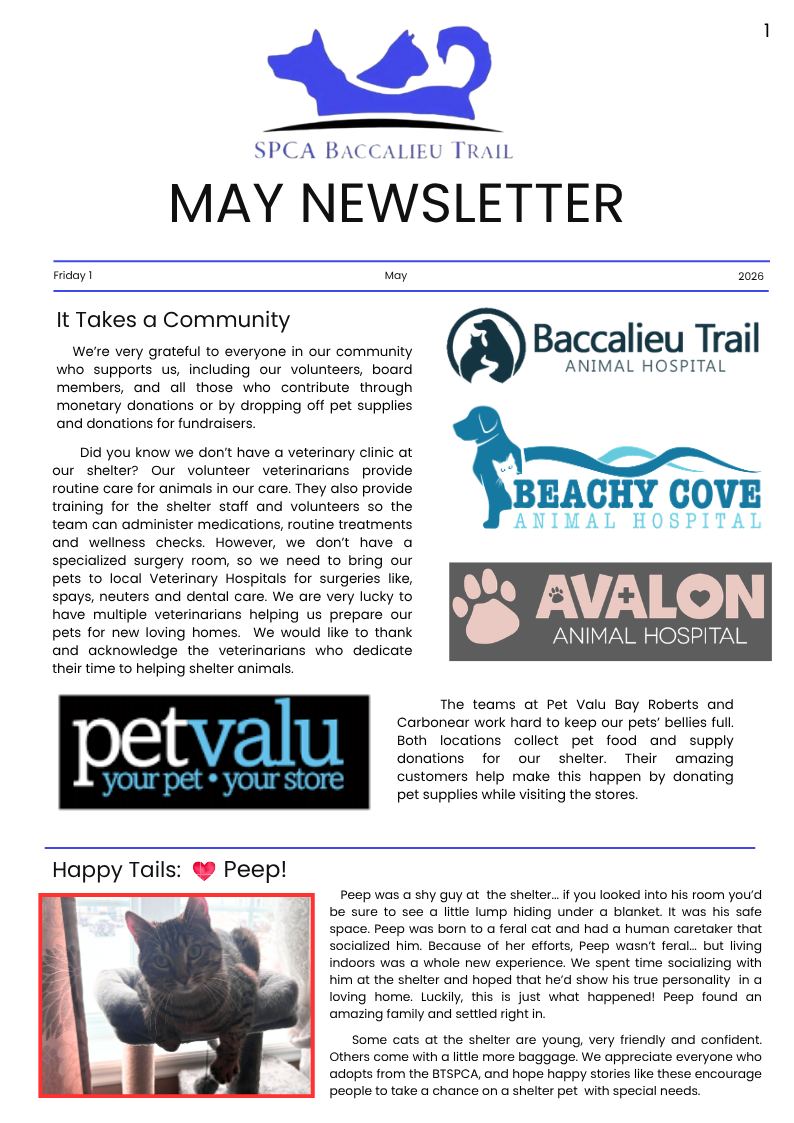 May 2026 Newsletter