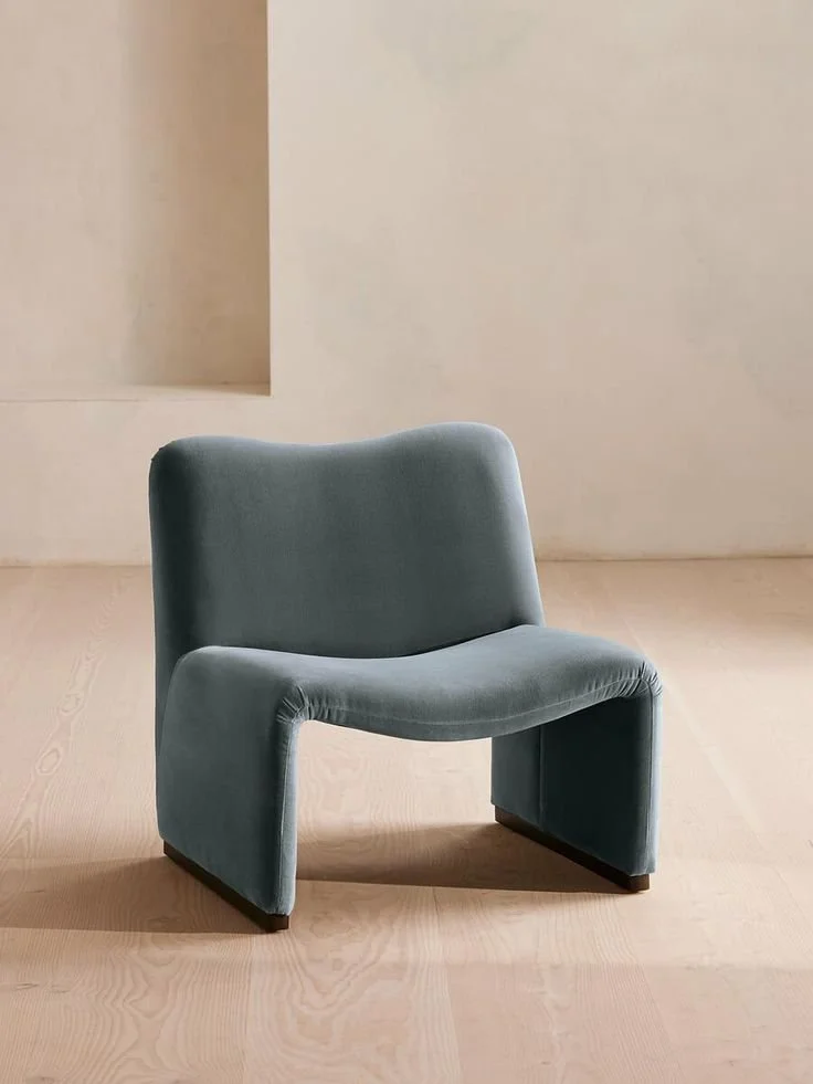 Soho Home Lovett Armchair, Velvet in Grey Blue | Mid-Century.jpg