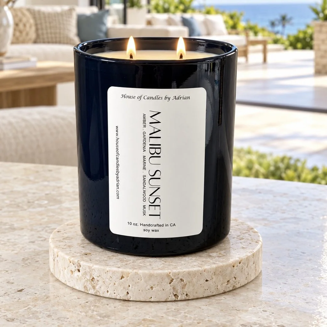 Malibu Sunset 10 oz. Candle in Galaxy Blue