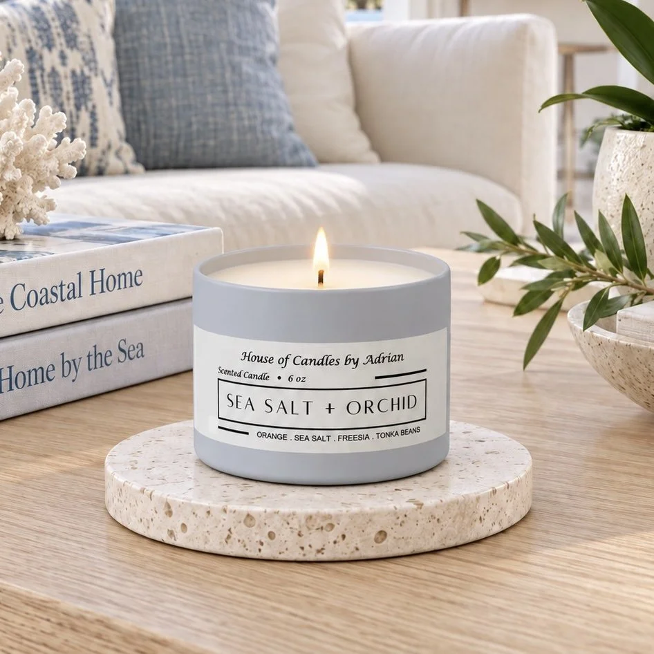 Sea Salt + Orchid 6 oz. Candle
