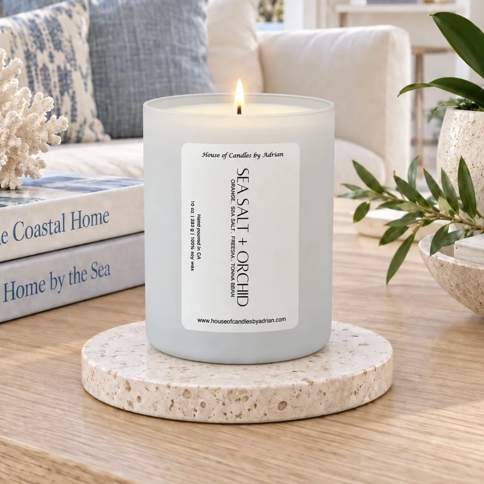 Sea Salt + Orchid 10 oz. Candle