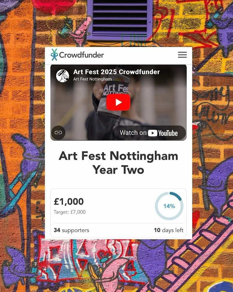 We&rsquo;re celebrating today as we reached &pound;1000 in donations. 🎈Thank you to everyone who has supported Art Fest so far, it&rsquo;s very appreciated.

If you&rsquo;re new here, Art Fest is relatively new, currently in it&rsquo;s second year. 