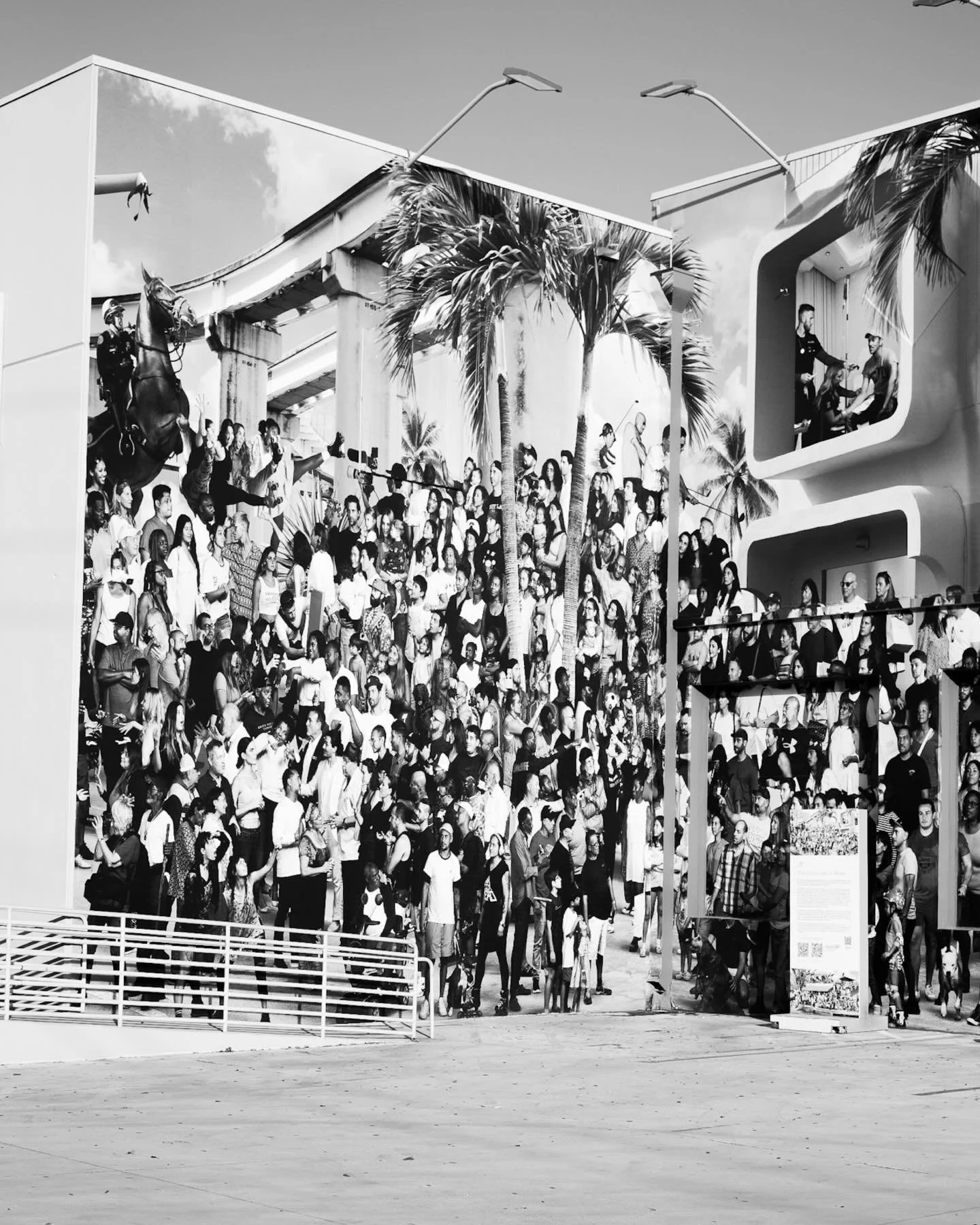 JR
Chronicles of Miami, 2022
&ldquo;In November 2022, JR visited ten different neighborhoods that make up the fabric of Miami. He invited anyone passing by to take their portrait, photographing 1,048 residents and visitors. The portraits were collage