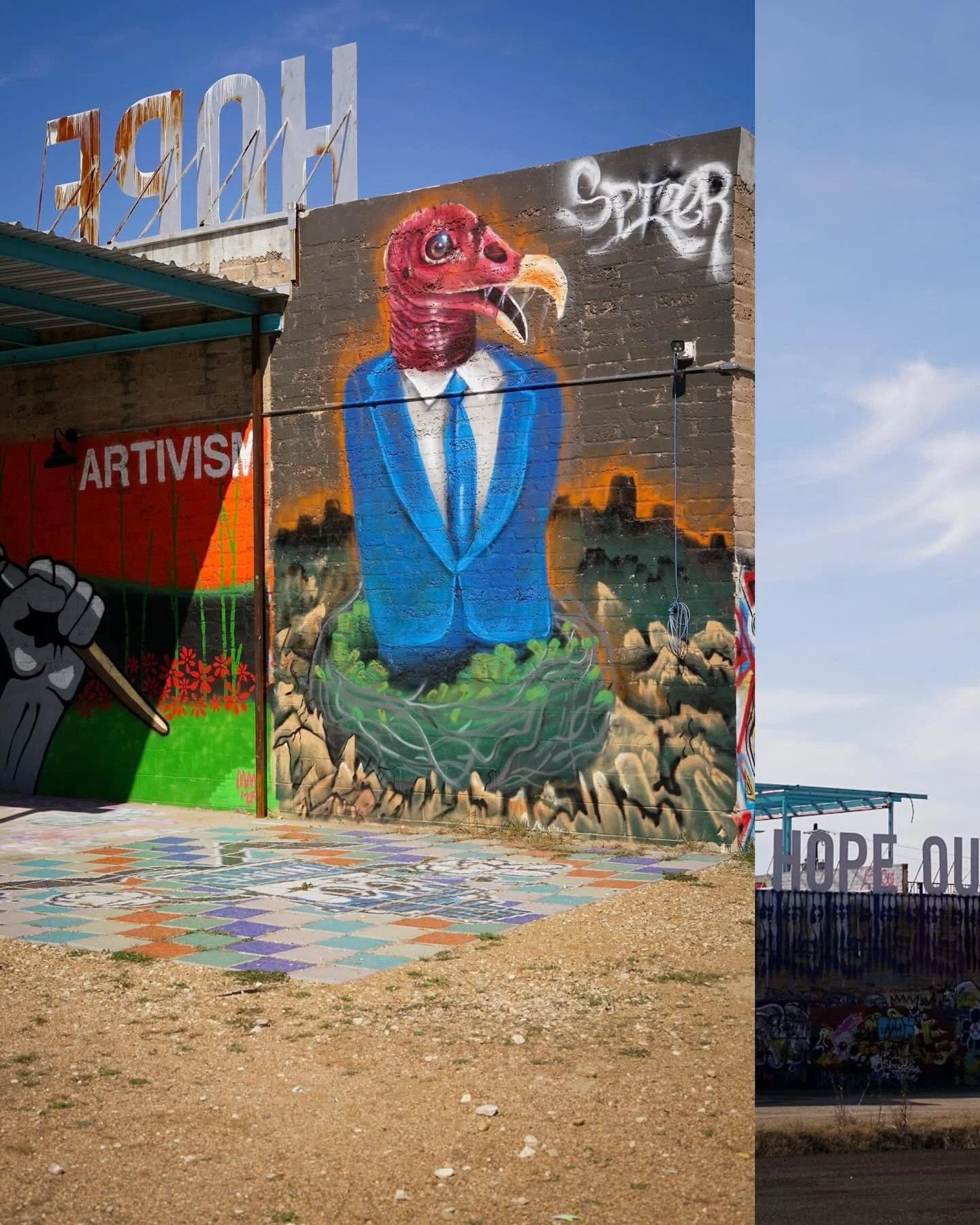 Hope Outdoor Gallery
Austin, Texas (right by the airport)
@hopeoutdoorgallery 
~
📸 by @ki__________mu 
on his USA TOUR, Project: A Common Practise