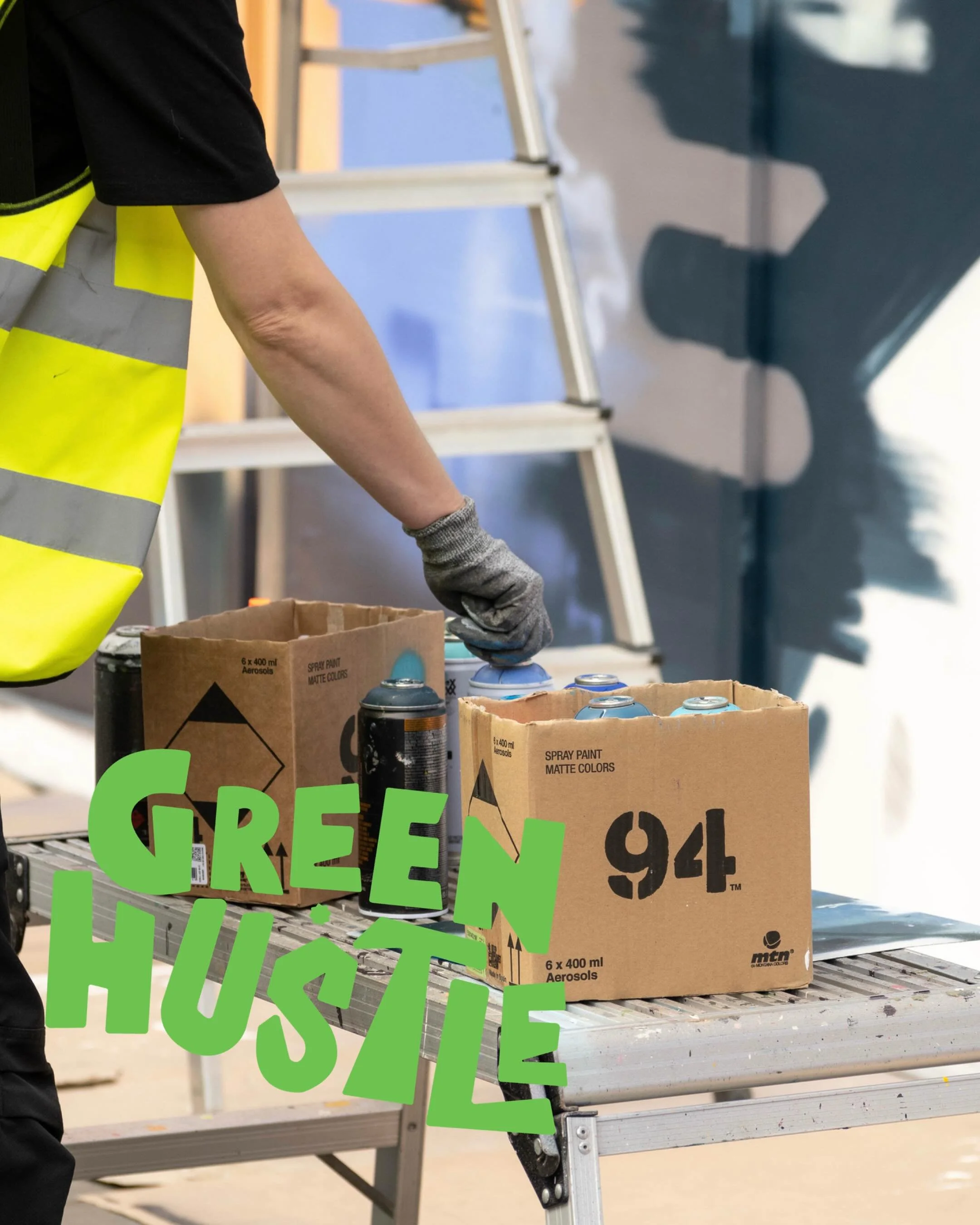 THIS SATURDAY
11:00 onwards
~ 
@greenhustlefest
We will be painting at SUSSEX STREET / TRAMLINES and there&rsquo;s a new mural courtesy of @boasters_yard at THE GREEN HEART 💚 
~ 
Big up to all THE HUSTLE crew for getting involved. It&rsquo;s going t