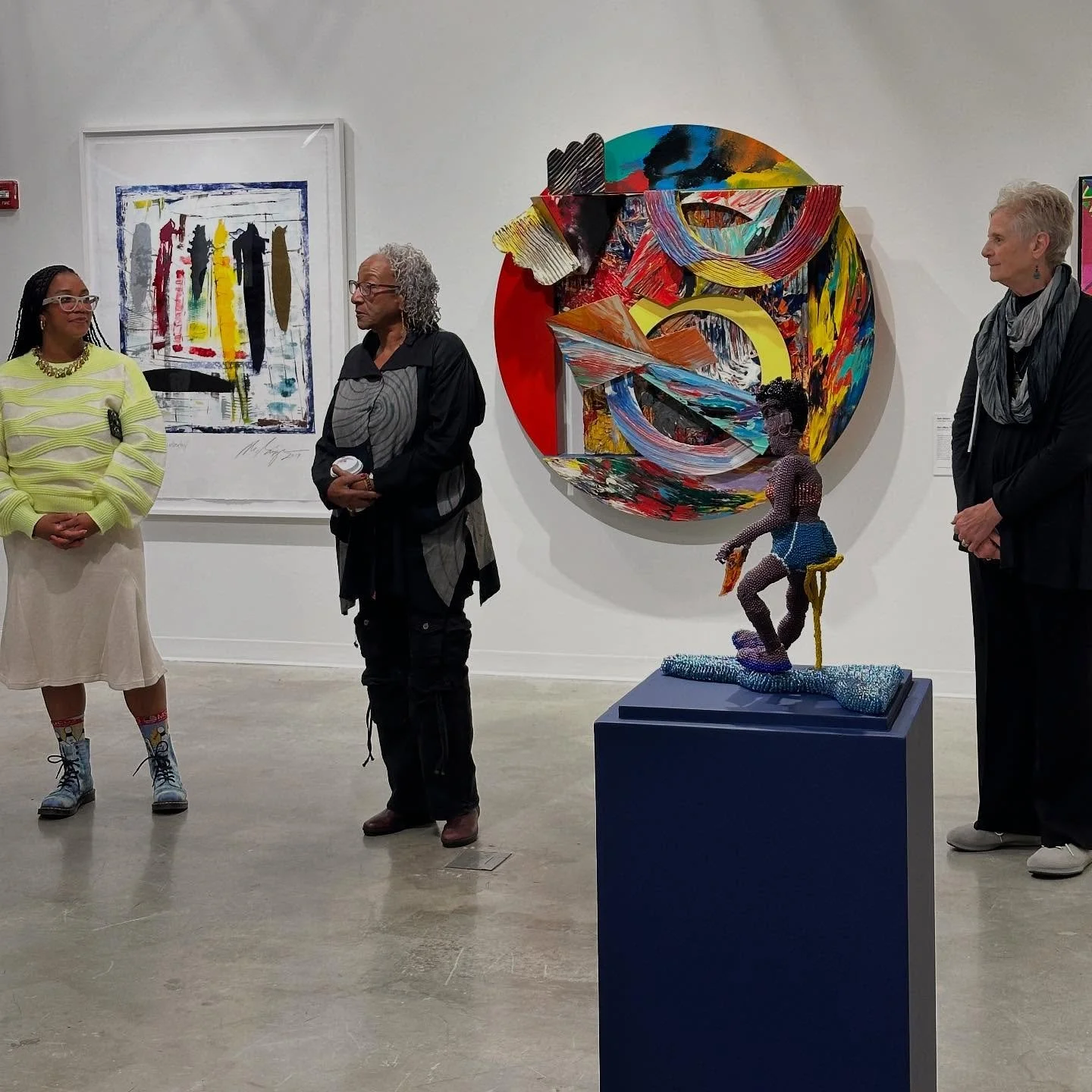 Thank you to artist and curator Cheryl Edwards (@cdedwardsstudio) for this special tour of &ldquo;Before the Americas&rdquo; at George Mason University&rsquo;s Gillespie Gallery (@masonexhibitions). The show is an art historical survey featuring 45 w