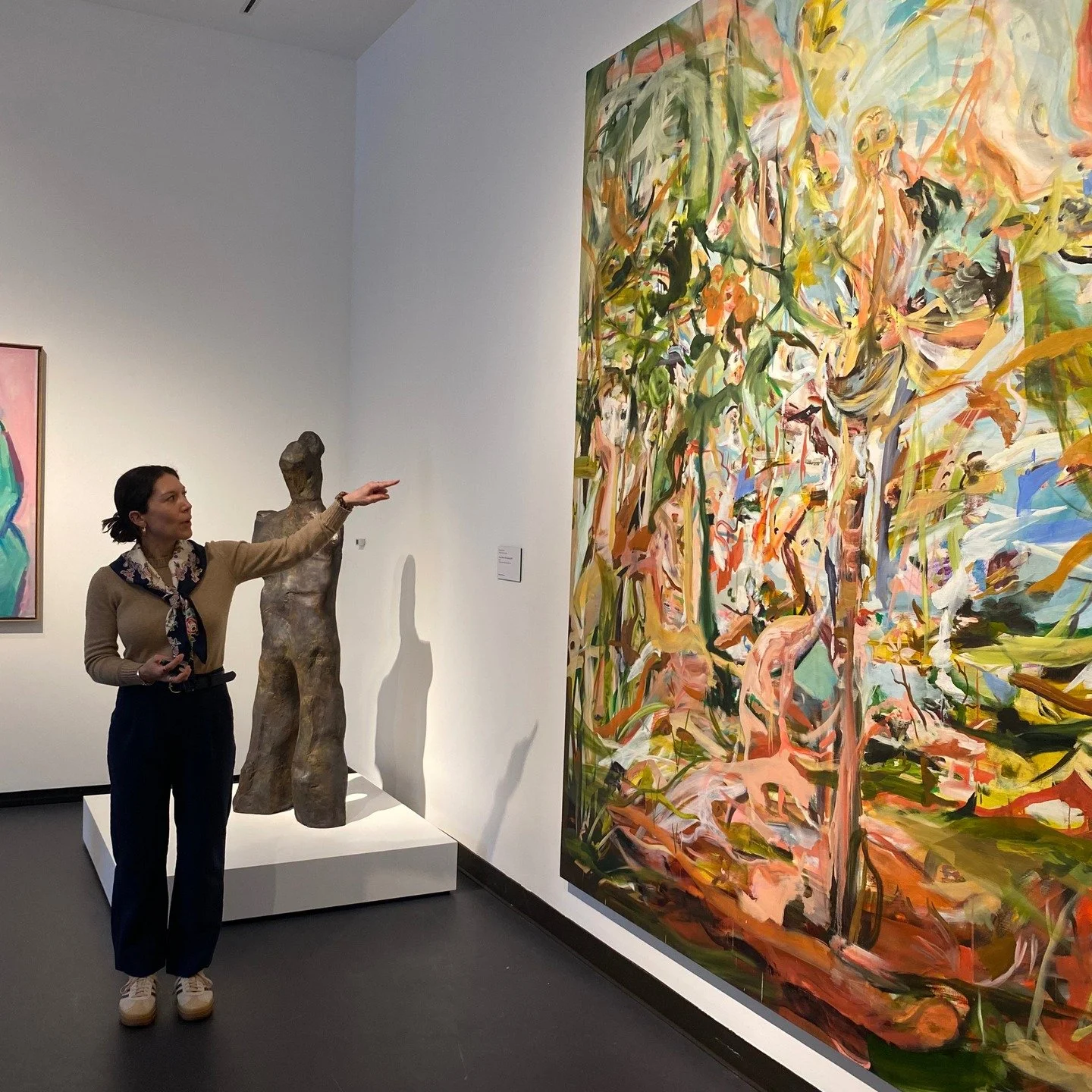 @artconnexDC recently joined with Hannah Shambroom, assistant curator at the @womeninthearts, for a special tour of their latest exhibition. Making Their Mark: Works from the Shah Garg Collection illustrates women artists&rsquo; vital role in abstrac