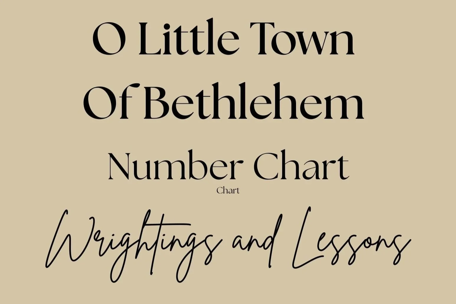 O Little Town Of Bethlehem