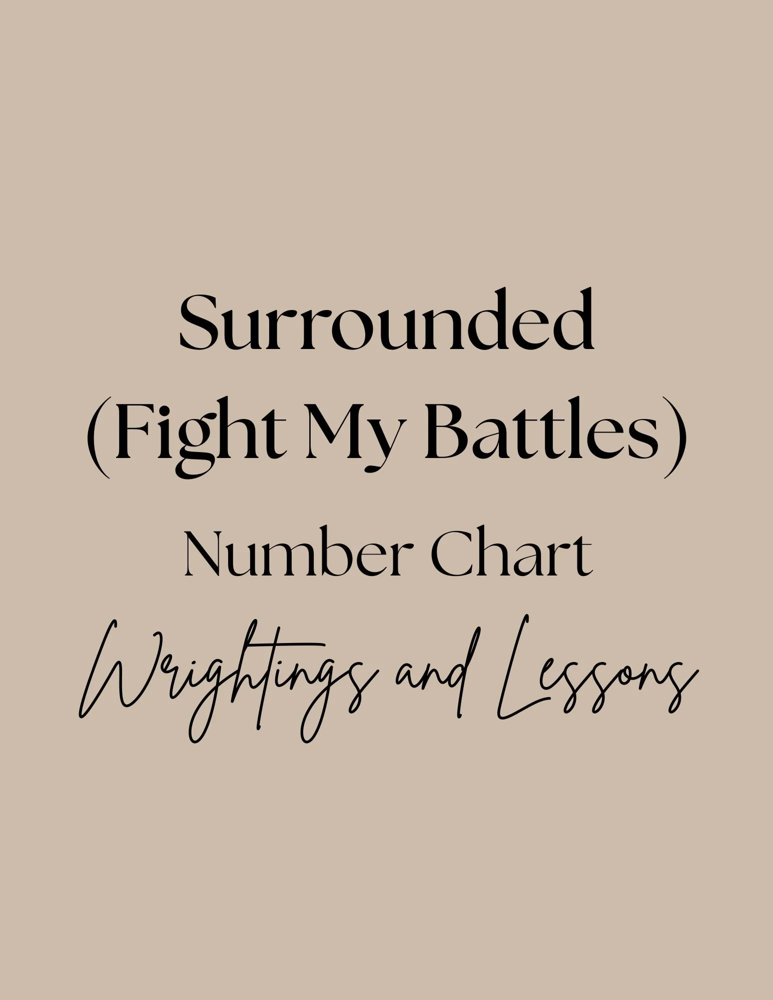 Surrounded (Fight My Battles)