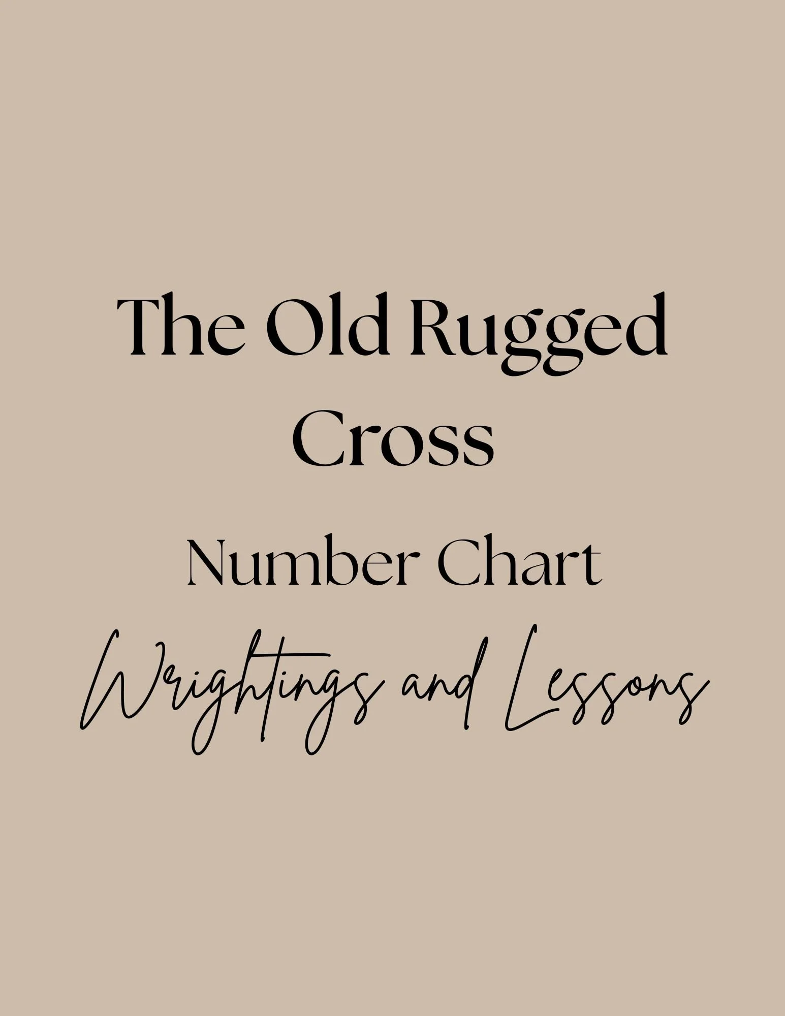 The Old Rugged Cross