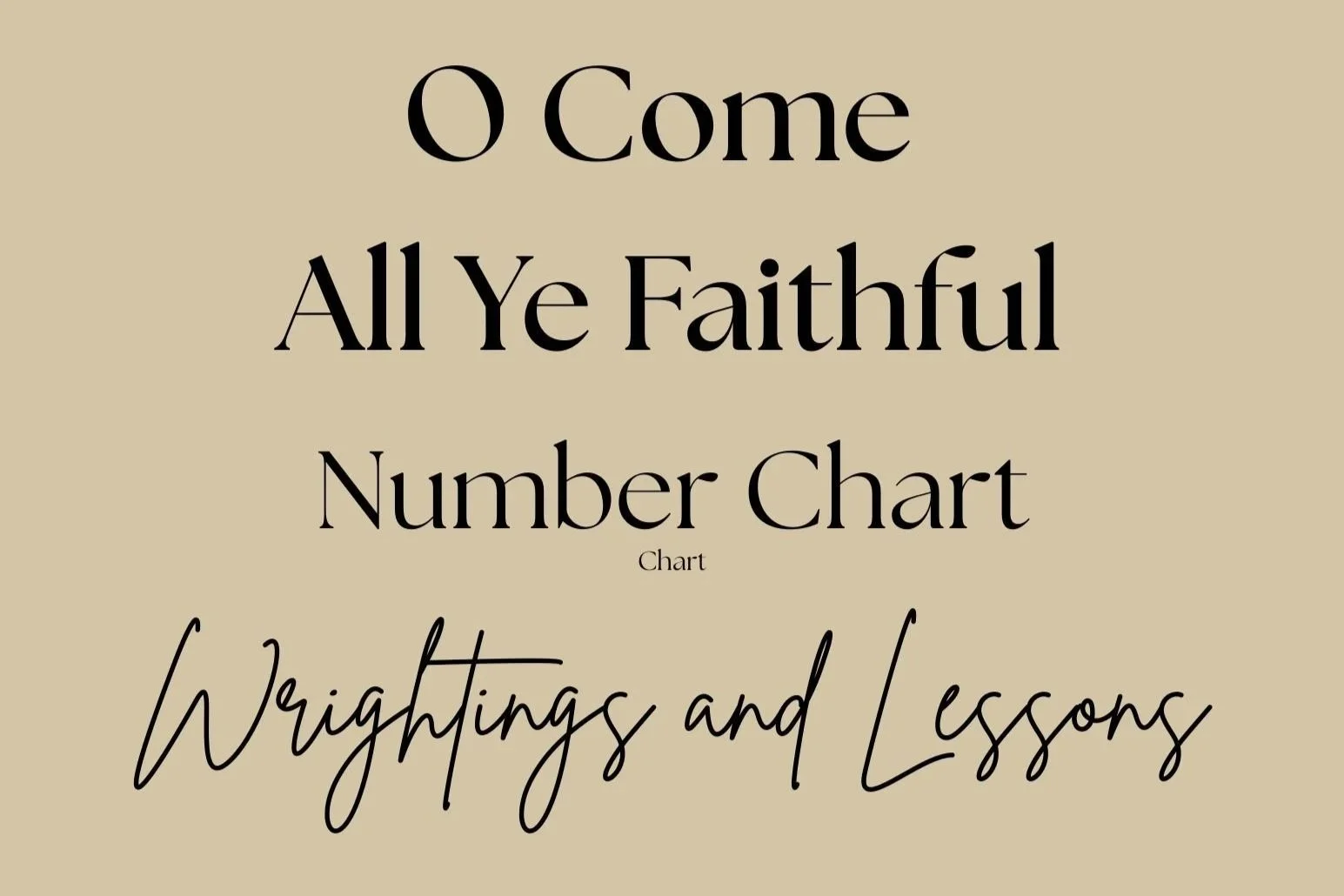 O Come All Ye Faithful