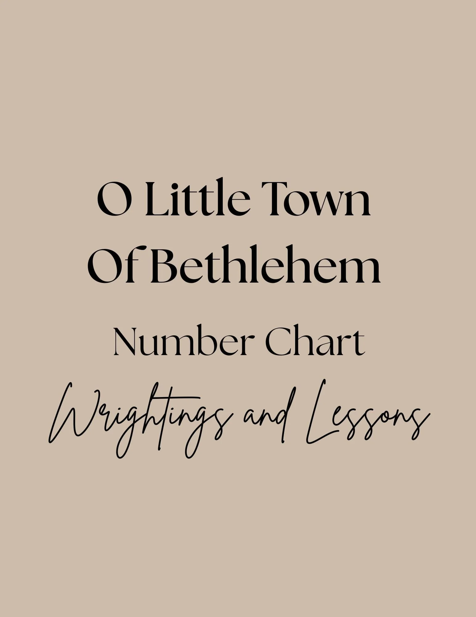 O Little Town Of Bethlehem