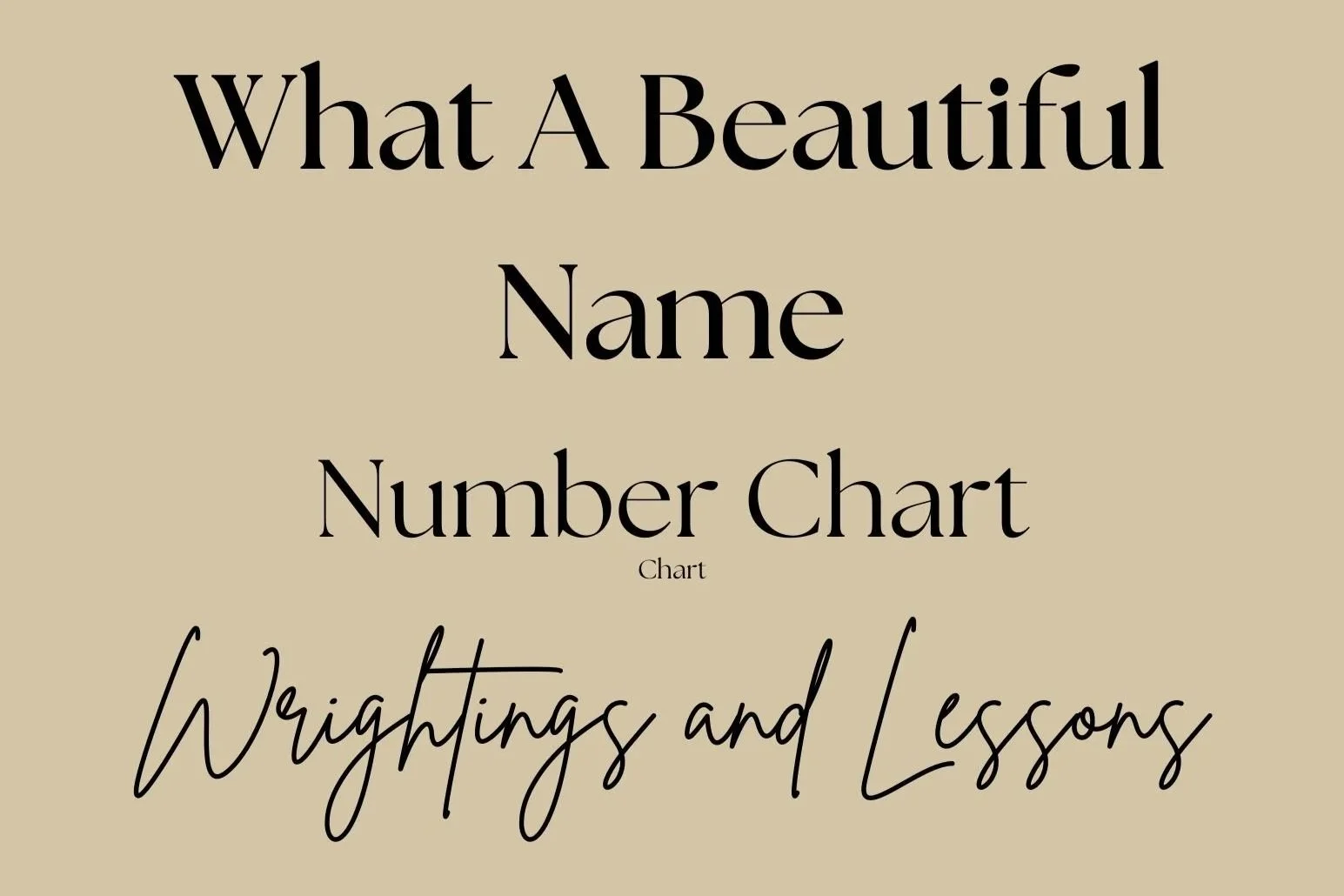 What A Beautiful Name