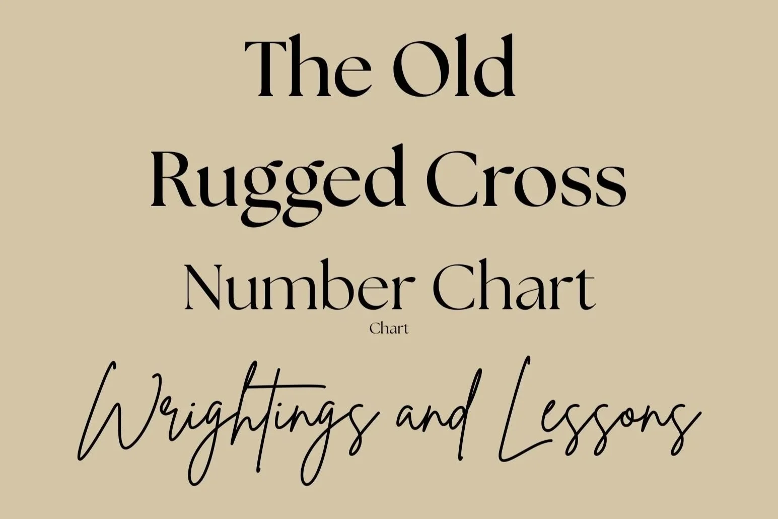 The Old Rugged Cross
