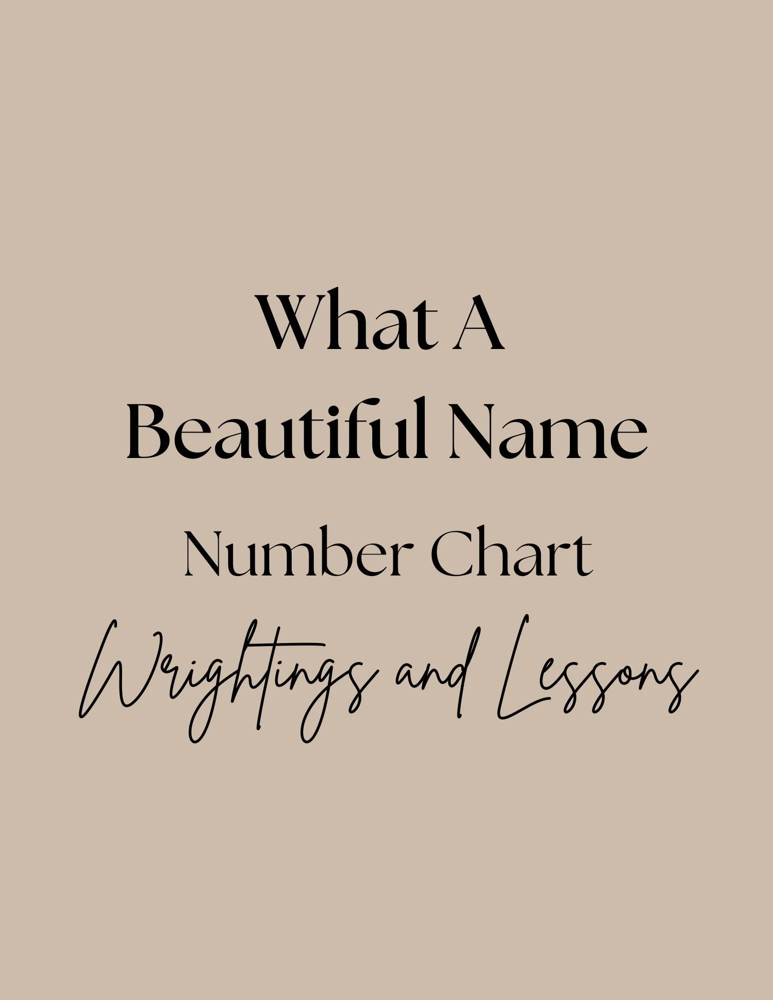 What A Beautiful Name