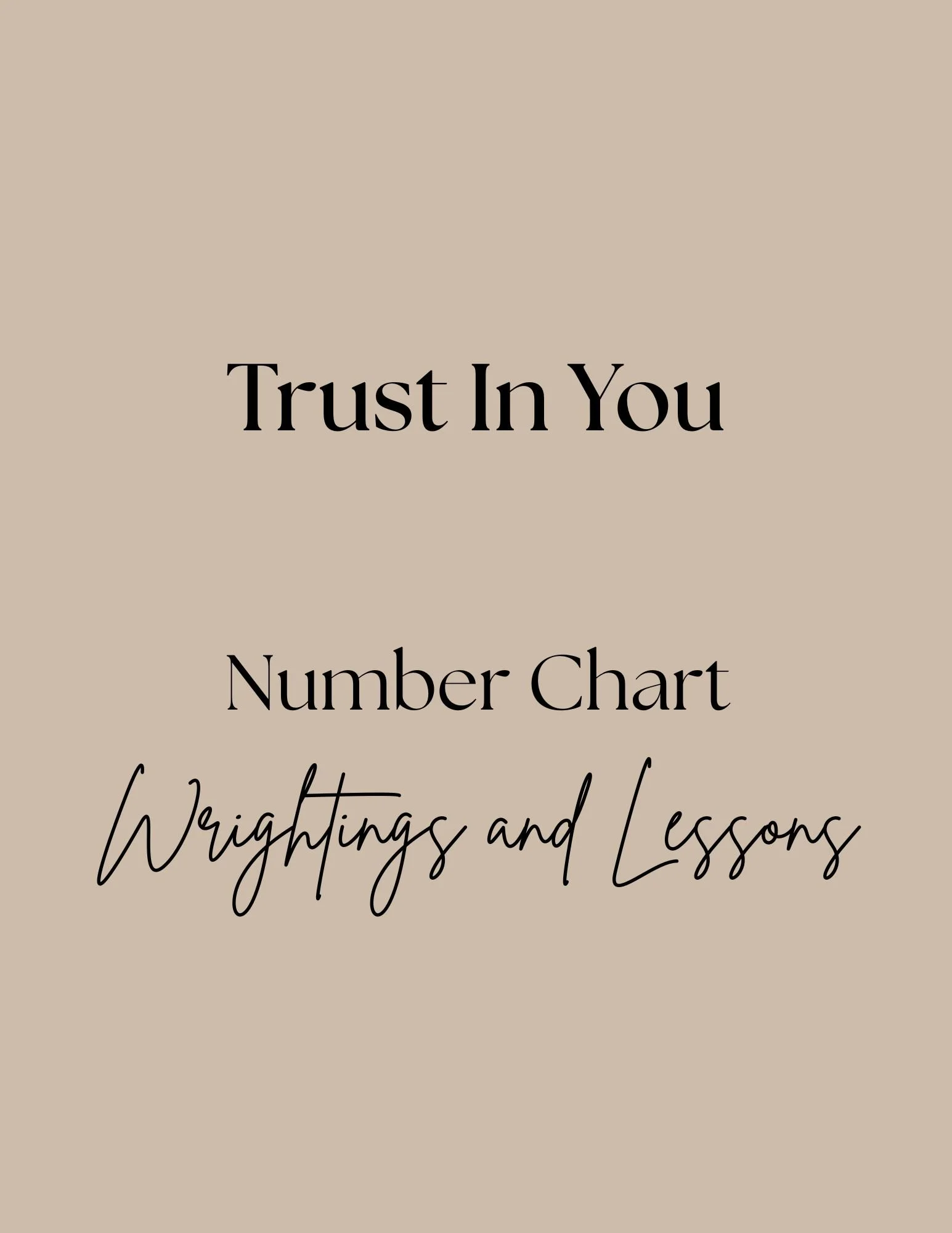 Trust In You