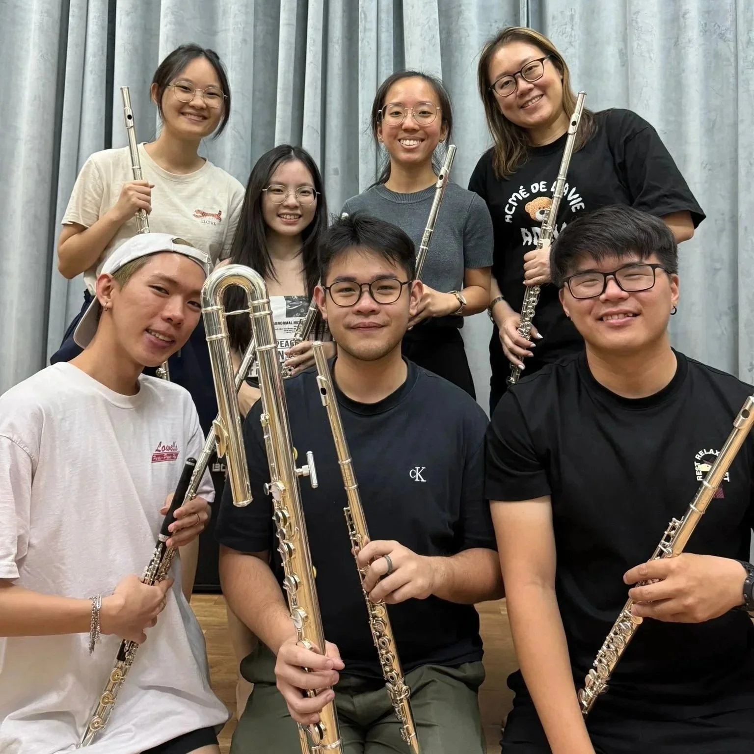 Crosswinds Flute Ensemble is a collective of passionate musicians from diverse backgrounds, exploring bold, energetic repertoire and lyrical ballads beyond the traditional flute sound. With an aim to redefine the niche of flute playing, they strive t