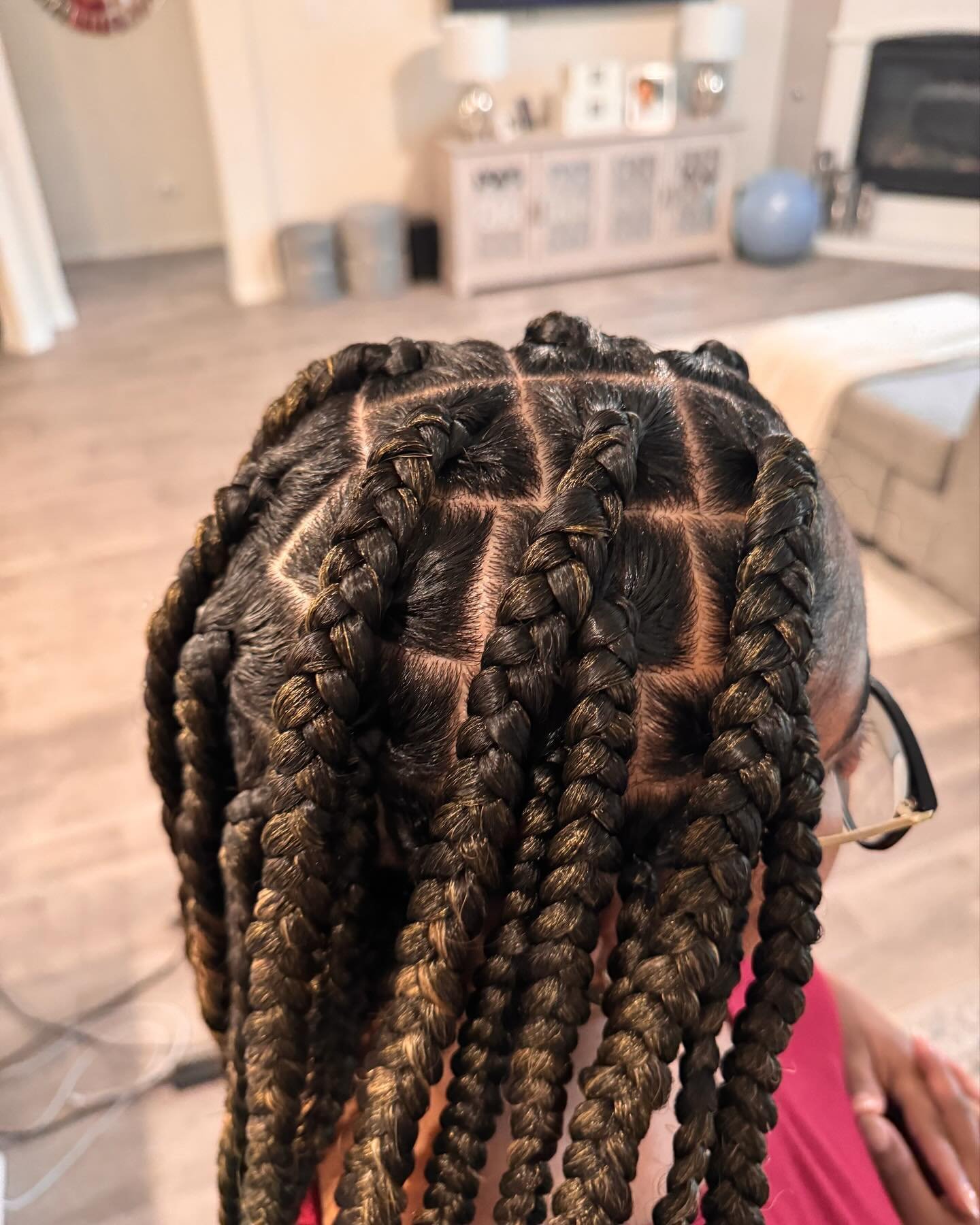 Labor Braids before baby&rsquo;s big arrival🤰🏽