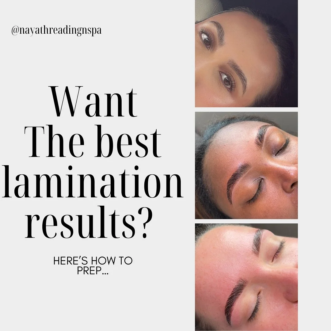✨ Brows that stay styled for weeks? 
Yes, please. ✨

To get the BEST results from your Brow Lamination, a little prep goes a long way. 💡

Here&rsquo;s how to come ready for your appointment:
✔️ Clean brows (no makeup/oils)
✔️ No tweezing, waxing, or