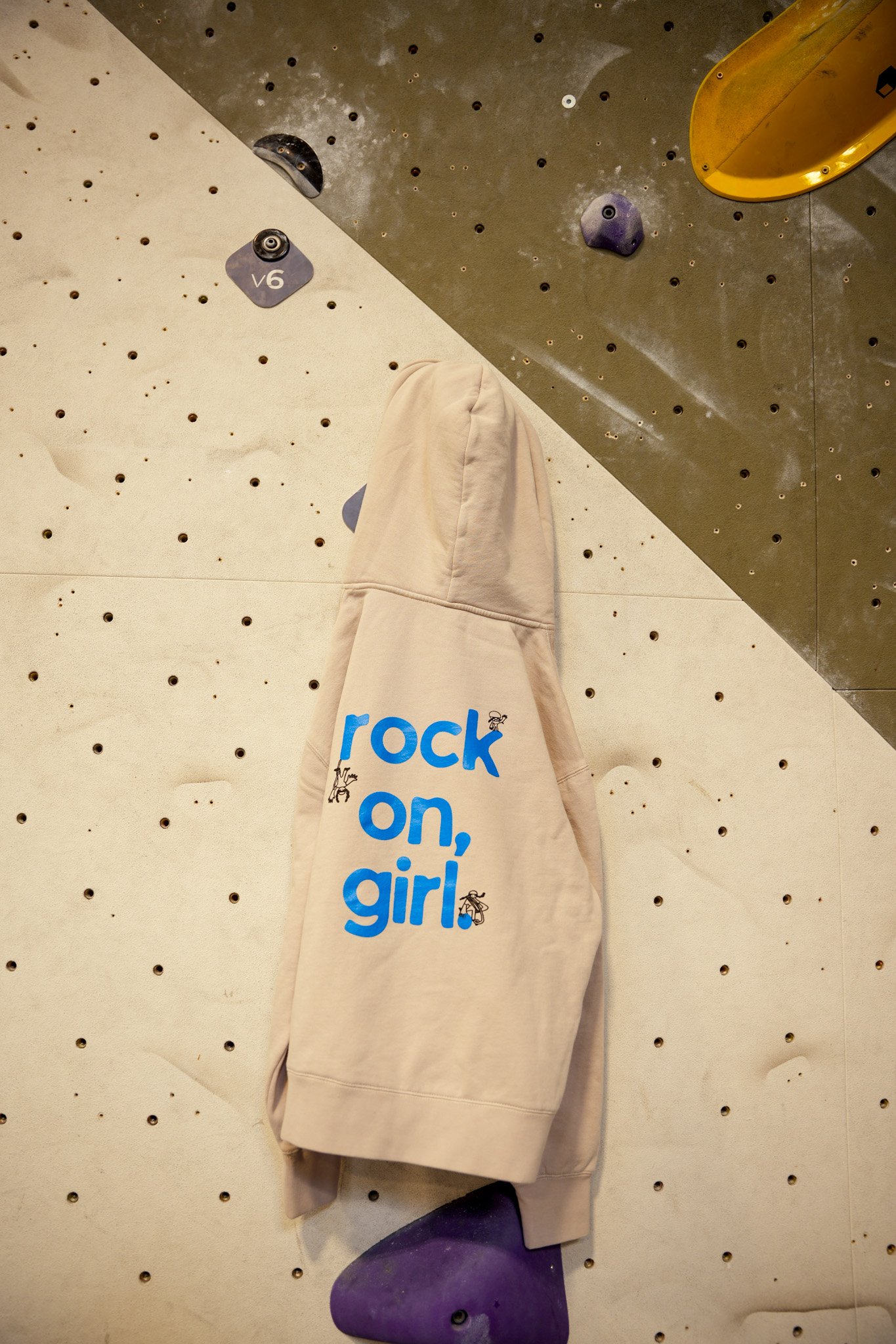Misprints - discounted girl on rock hoodie
