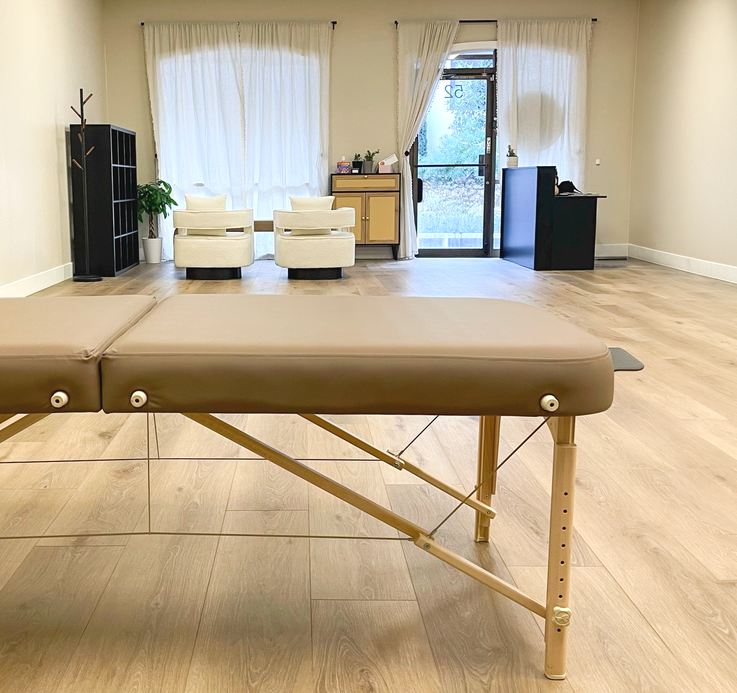 An inside view of the OC Stretch Center studio