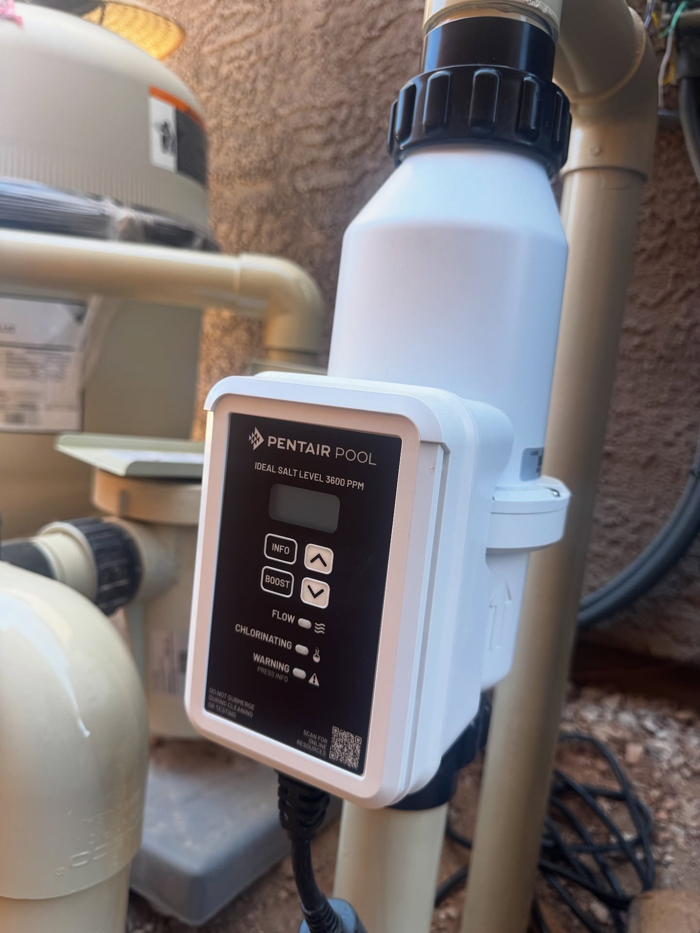 Upgrading this build with the Pentair IC40 Salt System 🧂💧 Saltwater offers gentler water on skin, eyes, and pool surfaces. IDEAL for Tucson families who swim often. While it still needs care, it can lead to easier, more balanced maintenance over ti