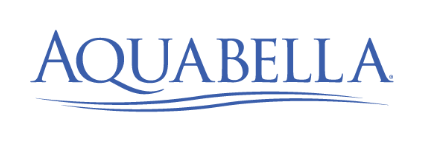 Aquabella Tile logo — premium pool tile and glass mosaic partner of Meraki Pools AZ