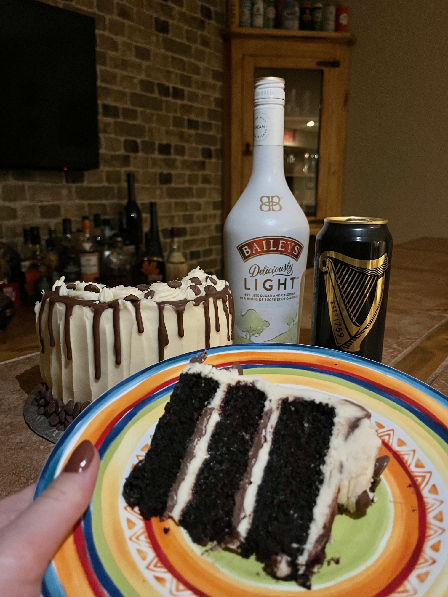 Guinness chocolate and Baileys Buttercream