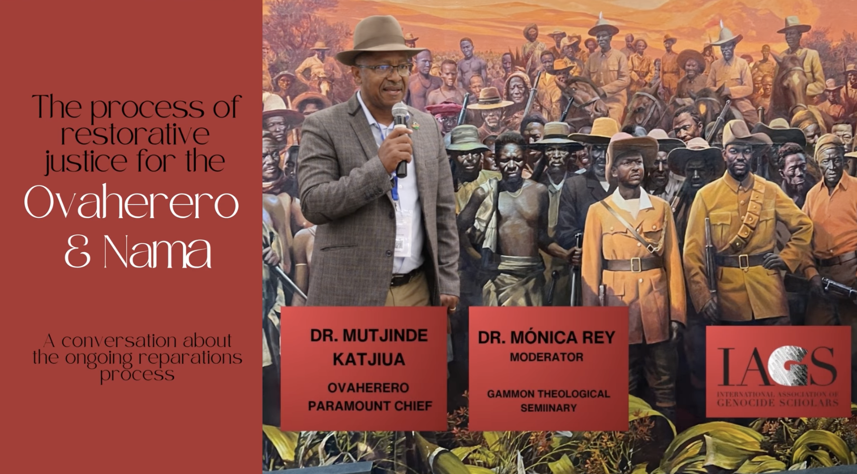 IAGS Conversation with OTA Paramount Chief Dr. Mutjinde Katjiua