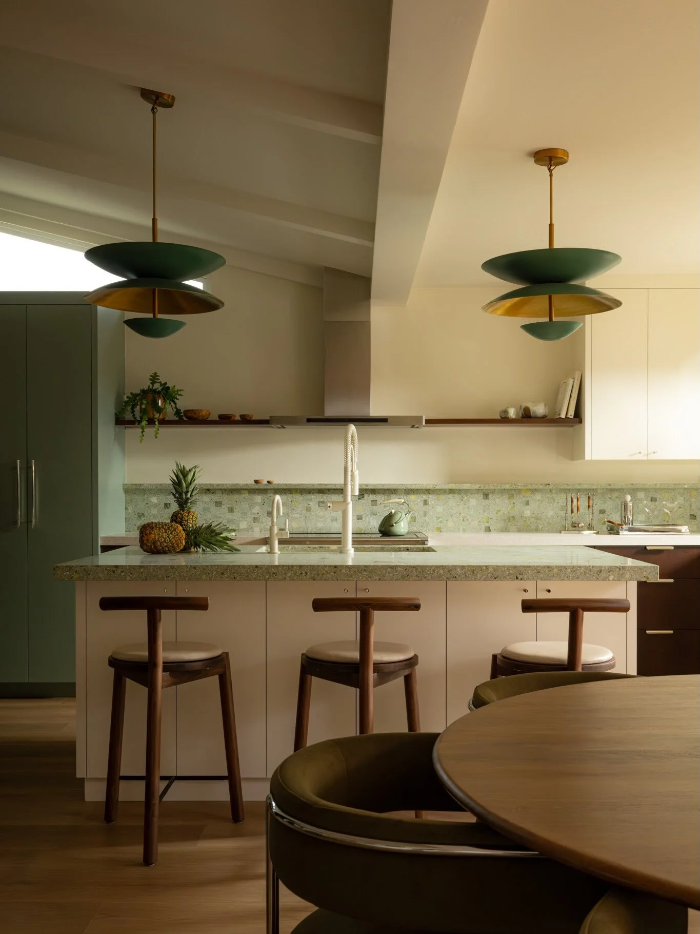 BEHIND THE DESIGN.
.
.
.
A few sneak peeks from @jennajophoto. Two years in the making. This whole home remodel in Point Loma is done &amp; dusted. We had a lot of FUN with this one&mdash;can you tell? Counters from @concretecollaborative, colored ca