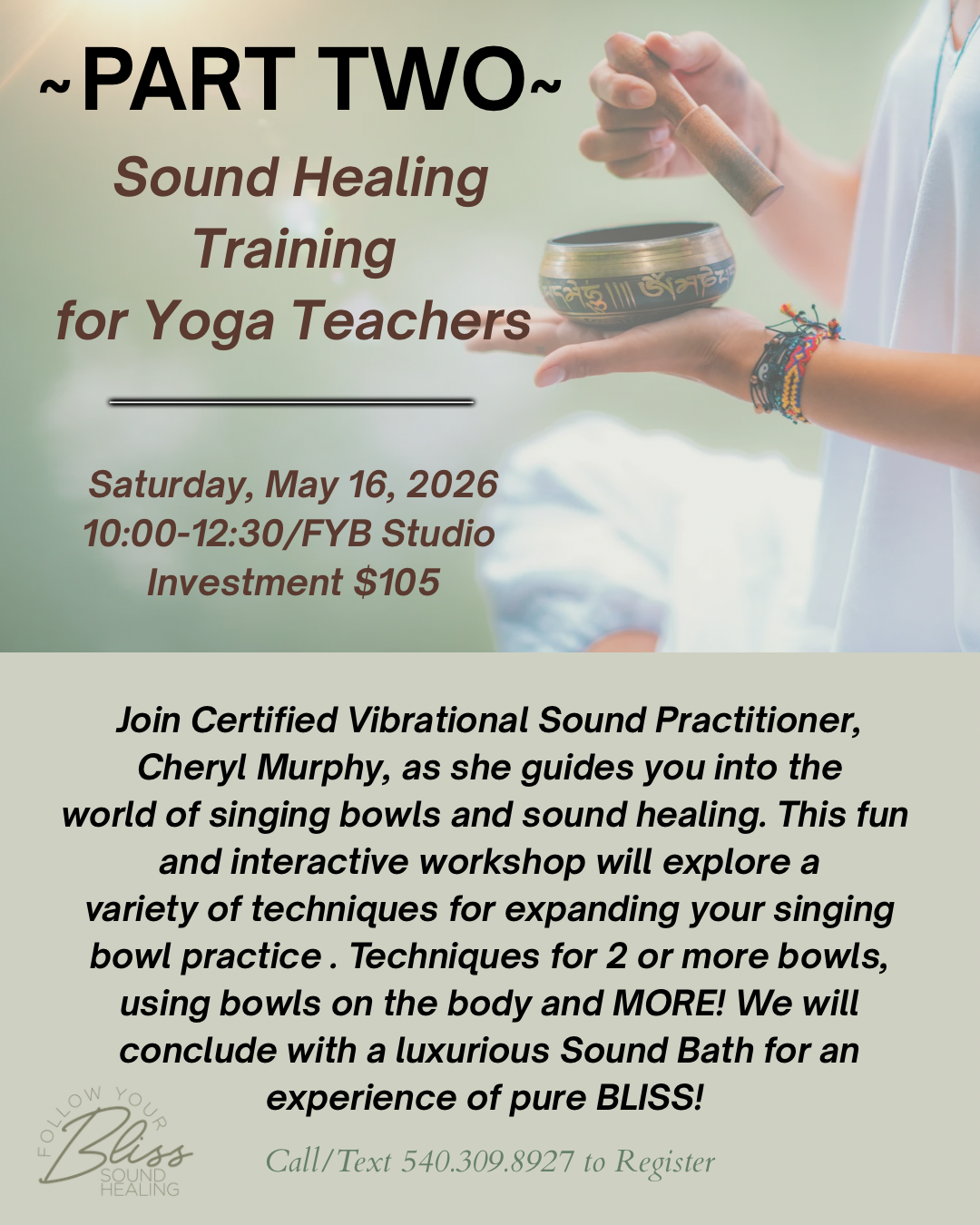 Sound Healing for yoga teachers: Part Two