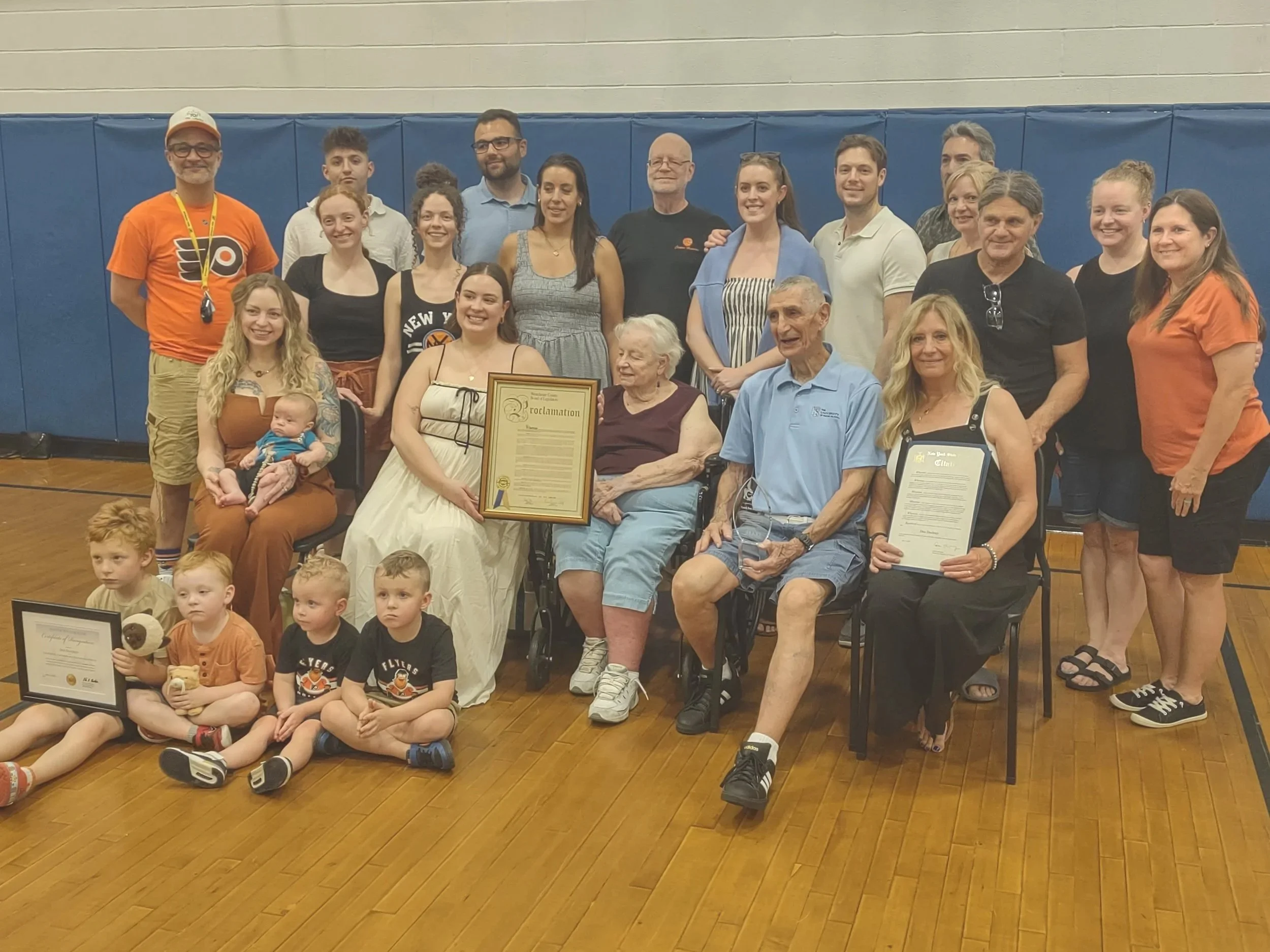 Image of Coach Don Daubney with extended family