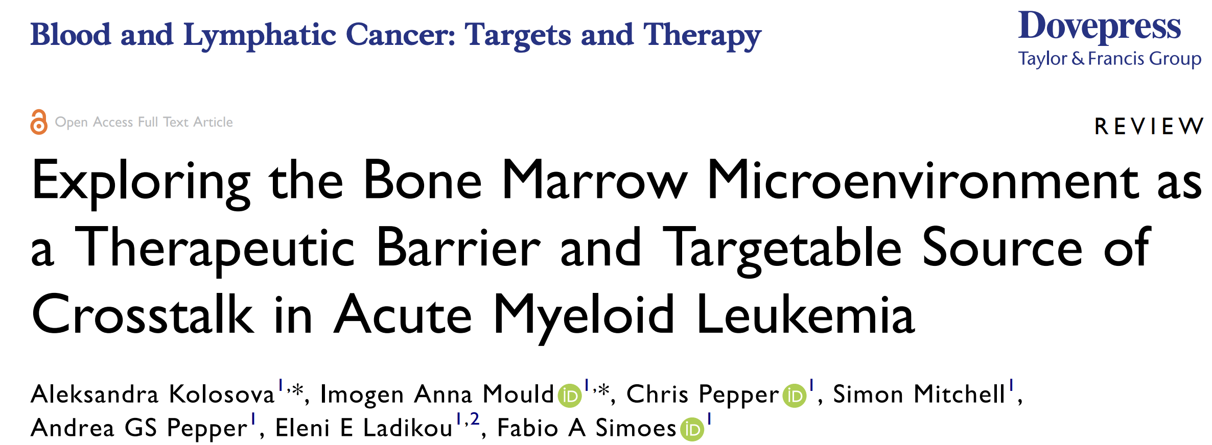 New review: the bone marrow microenvironment as a barrier — and a target — in AML