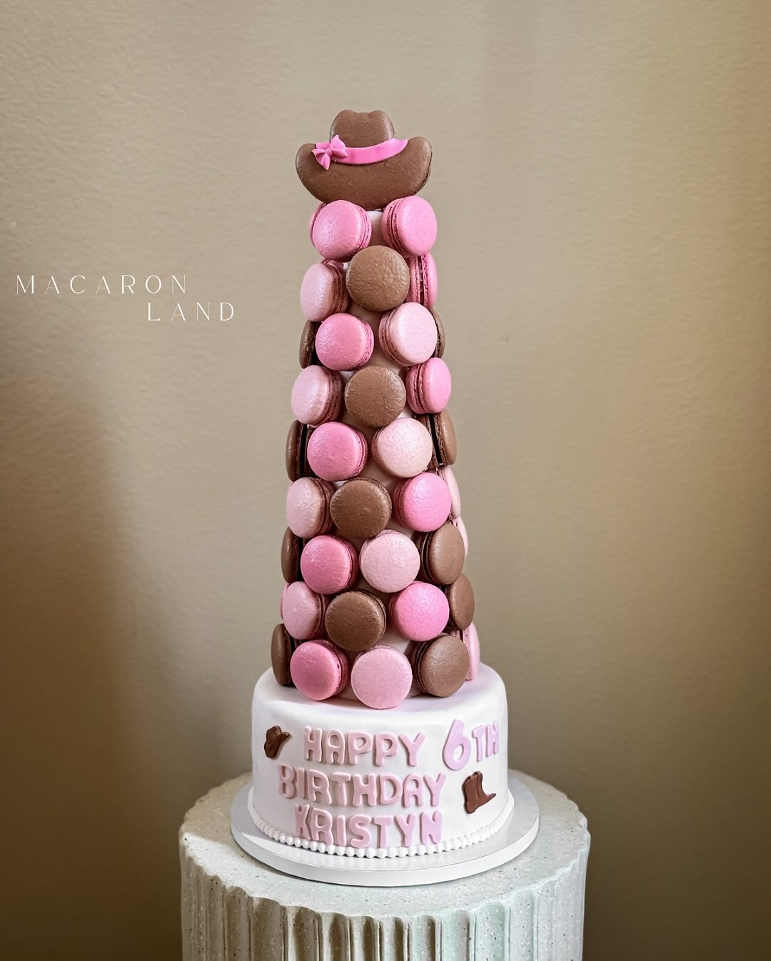 Cowgirl Birthday Tower💗