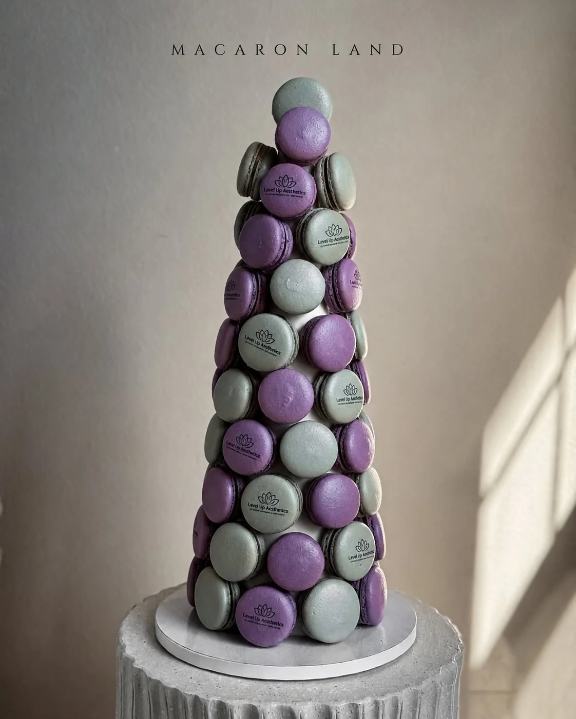 18&rdquo; macaron tower 💜