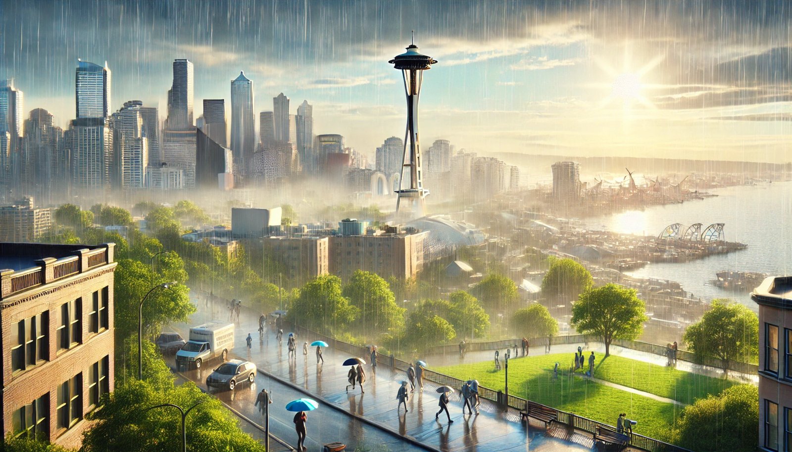 Is Seattle a dry or humid city?