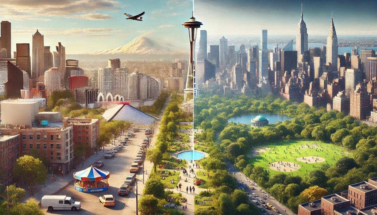 Seattle vs New York: Which city is more livable with better schools, parks, services?