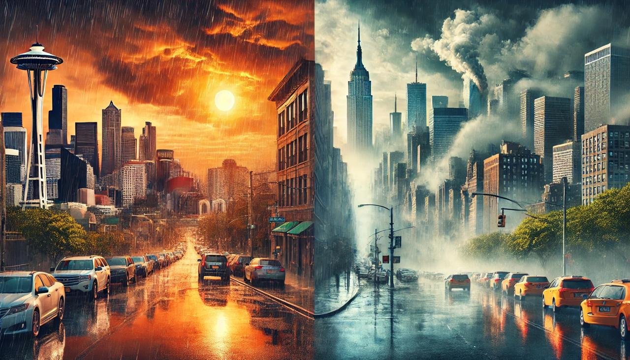 Weather Wars: Seattle’s Rain vs. NYC’s Humidity