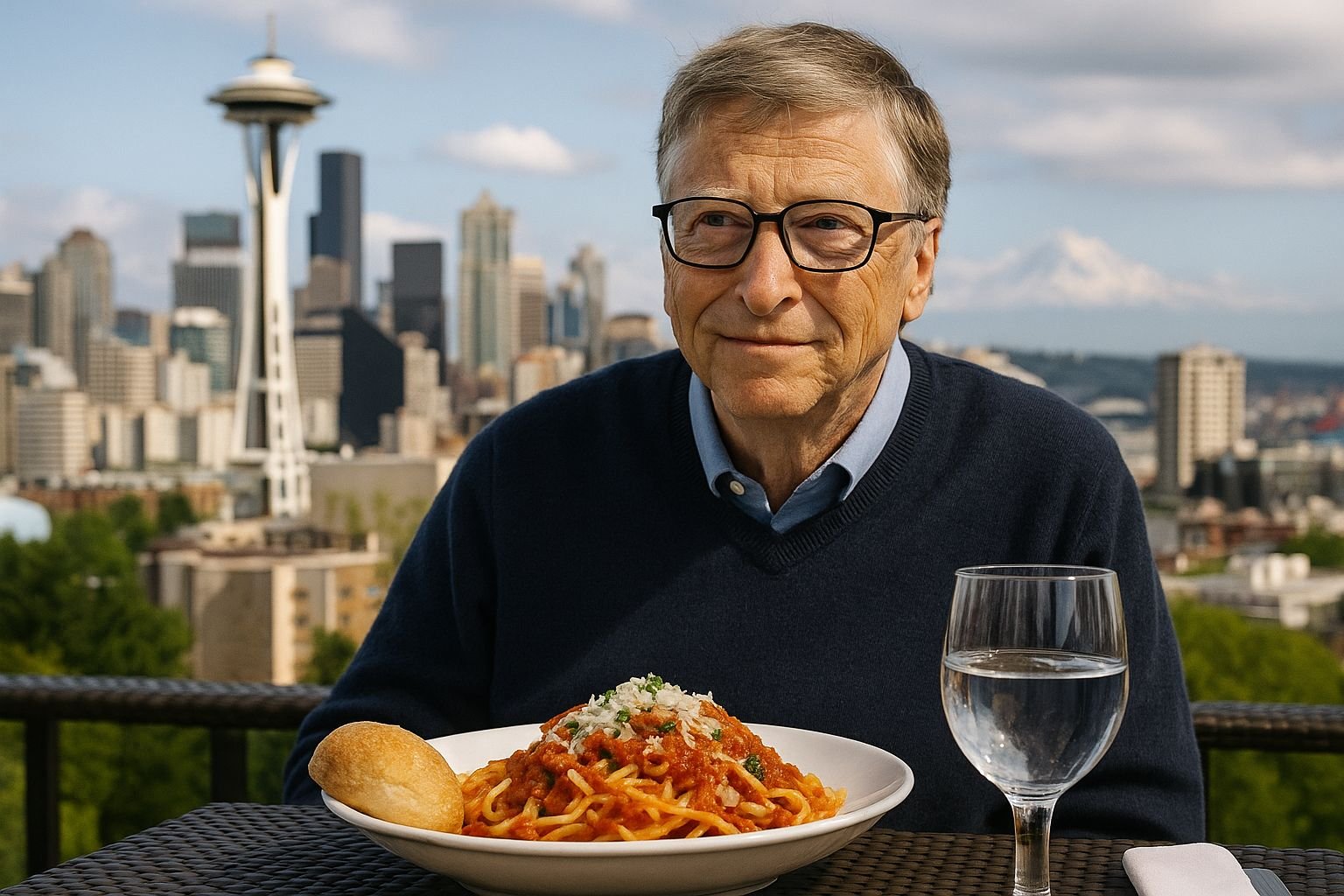 Where does Bill Gates eat in Seattle?