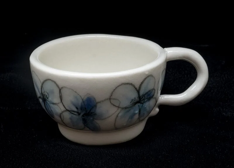 Blue Flower Espresso Cup