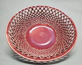 Decorative Red Bowl