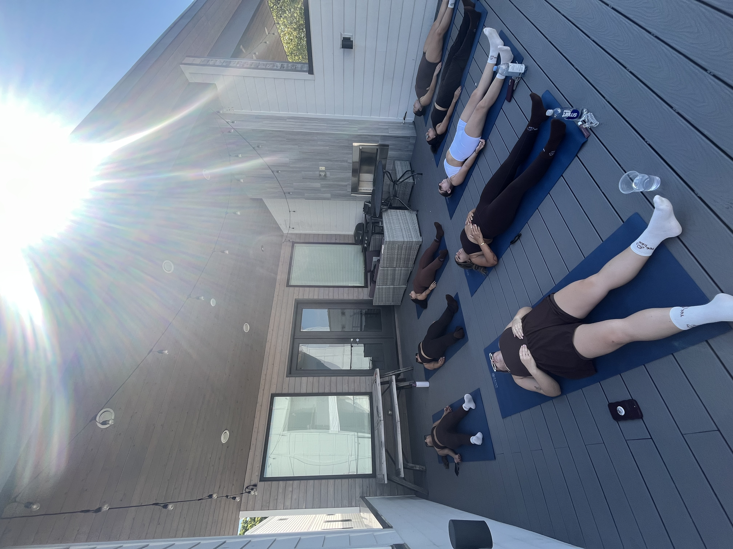 Rooftop sound bath session for girls trip