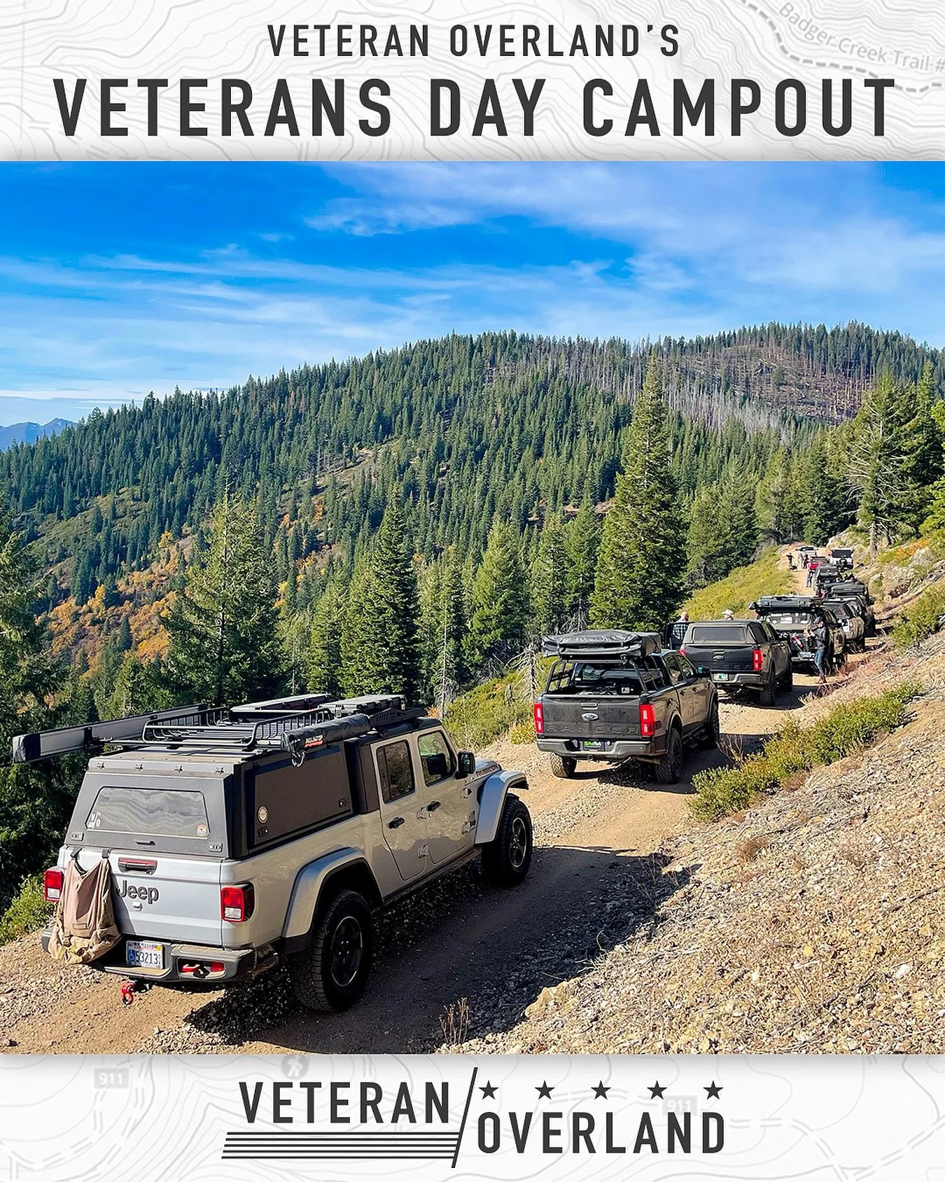 Tickets for the annual Veterans Day Campout are live NOW!! 

https://www.veteranoverland.org/store/p/2025-veterans-day-camp

This is a members only event! Head to the Become a member page on the site to get your membership today! This gives you lifet